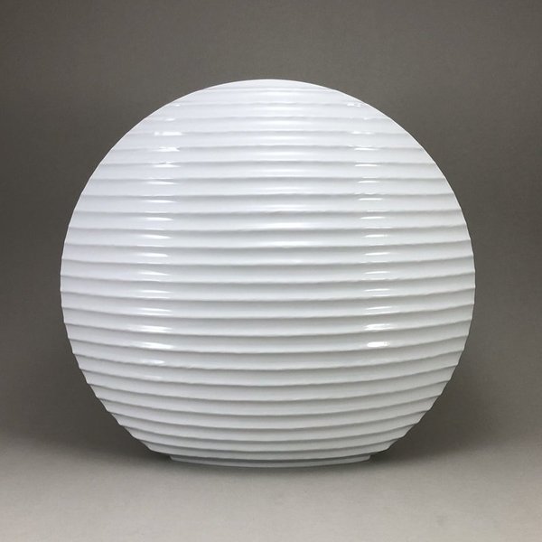 Lampion-Vase, Weiß, H 32,0 cm