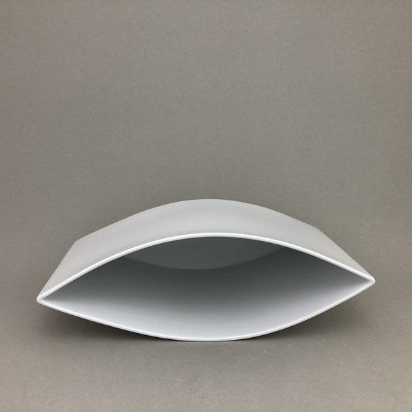 Faltvase, Weiß, H 16,0 cm
