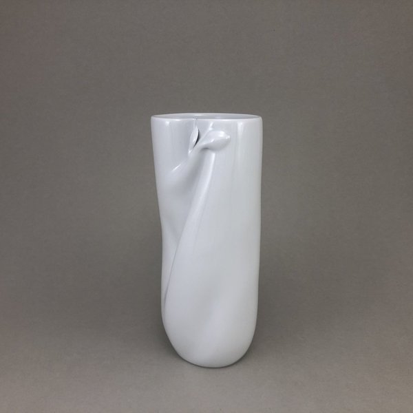 Vase "Frühling", Regina Junge, Weiß, H 19,0 cm
