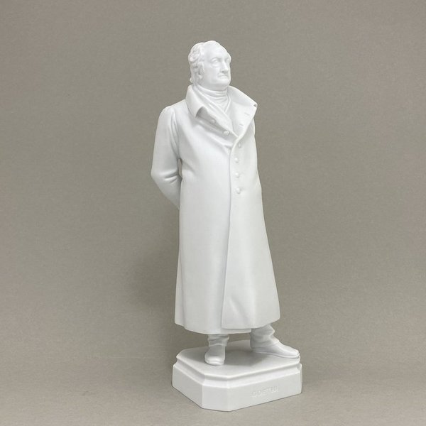 Figur "Goethe im Hausrock", Weiß Biskuit, H 32 cm