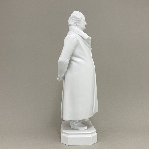 Figur "Goethe im Hausrock", Weiß Biskuit, H 32 cm