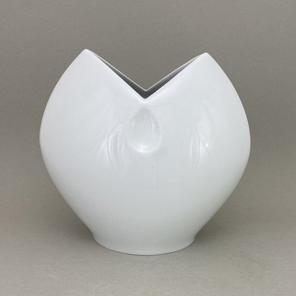 Vase, Weiß, H 20,5 cm