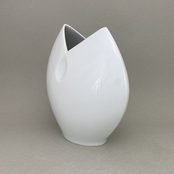 Vase, Weiß, H 20,5 cm