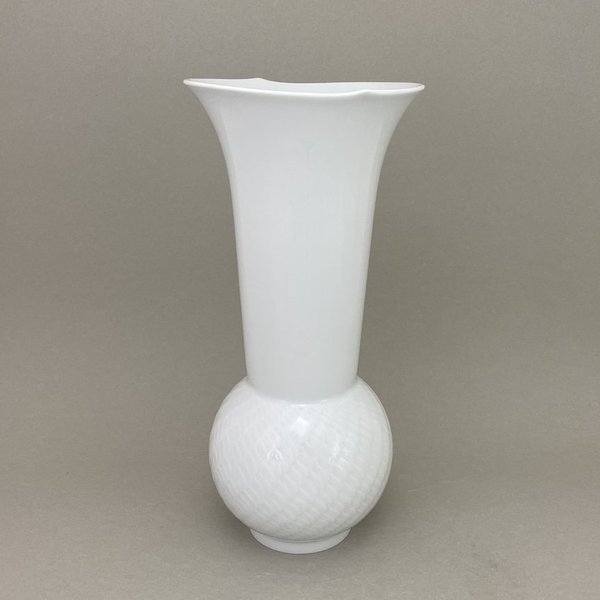 Vase mit Wellenspiel Relief, Sabine Wachs, Weiß, H 30,0 cm
