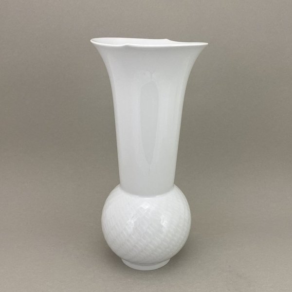 Vase mit Wellenspiel Relief, Sabine Wachs, Weiß, H 30,0 cm