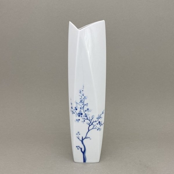 Vase Fabula, groß, Dekor "Blue Orchid", kobaltblau, H 29 cm
