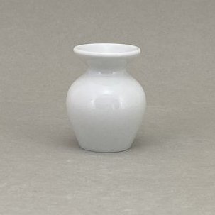Vase, Weiß, H 6,0 cm