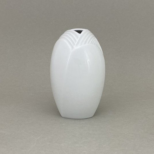 Vase, Weiß, H 13,5 cm
