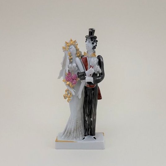 Einzelfigur "Brautpaar", Peter Strang, H 11 cm