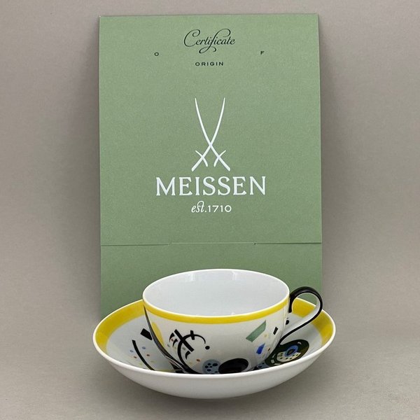 Tasse m. U., Meissen x Wassily Kandinsky Edition, Motiv 1, lim. 26/75