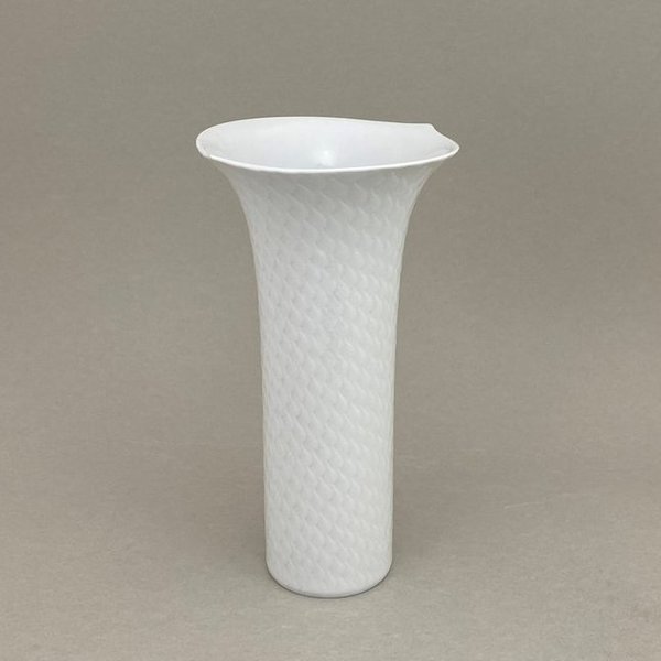 Vase, Form "Wellenspiel Relief", Sabine Wachs, Weiß, H 19,0 cm