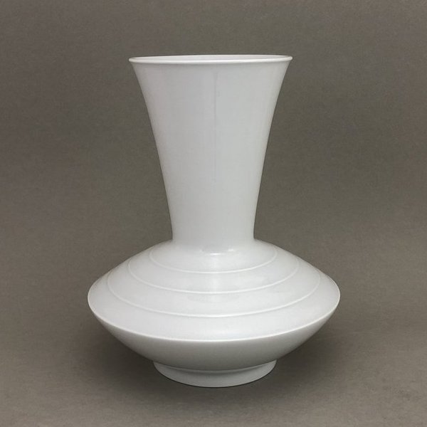 Vase mit Relief, Weiß, H 21,5 cm