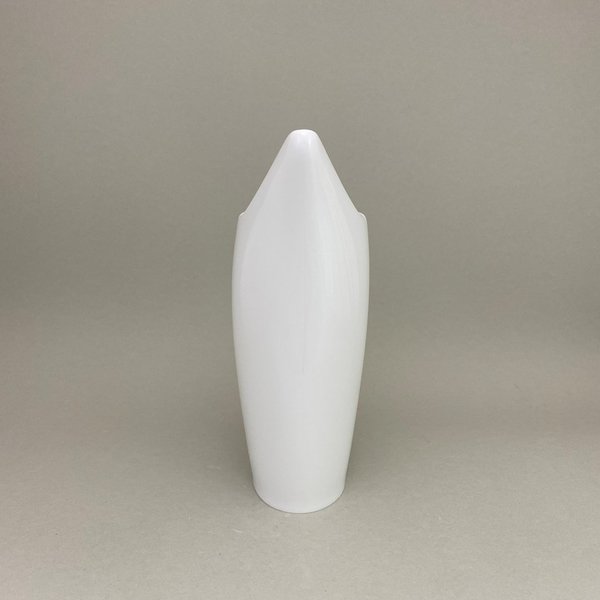 Vase, hoch, "Yin-Yang", Weiß, H 27,5 cm