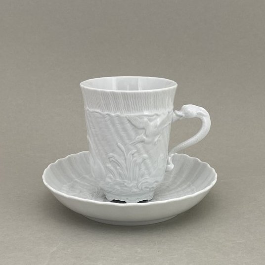 Kaffeetasse, Form "Schwanendessin", Weiß, V 0,15 l