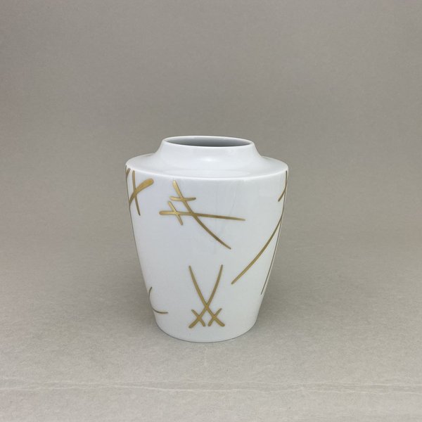 Vase, klein, Form "MEISSEN® Cosmopolitan", Dekor "Swords Luxury Gold"