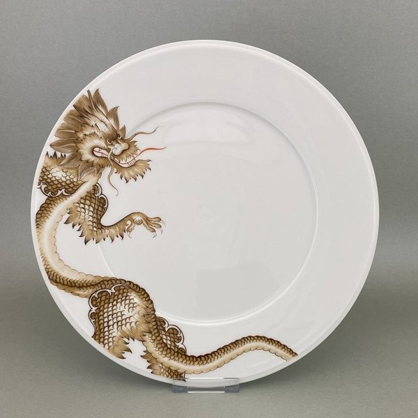 Speiseteller, Ming Dragon, sepia, Form "Vitruv", Ø 29 cm
