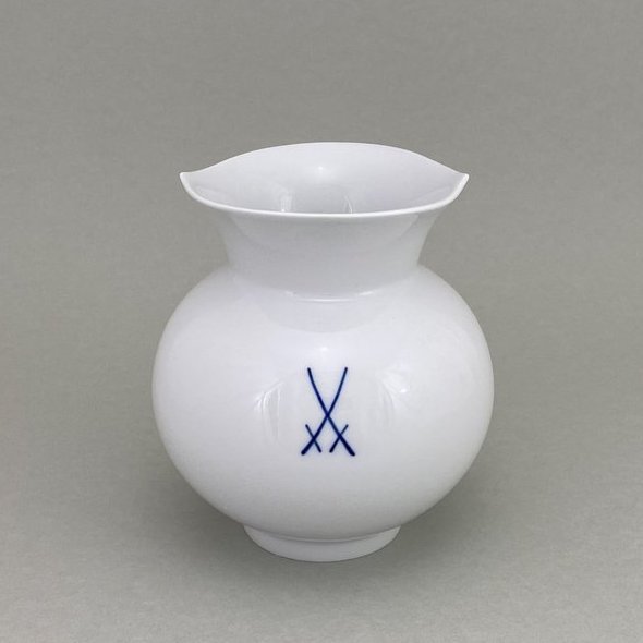 Vase, Markenzeichen Meissen, kobaltblau, H 13,5 cm