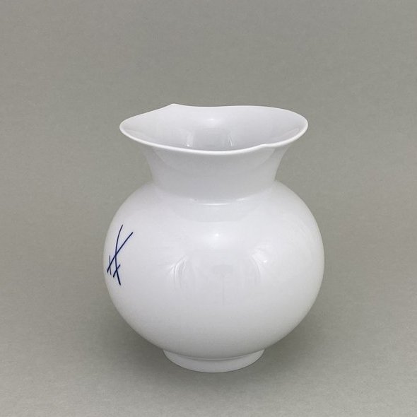 Vase, Markenzeichen Meissen, kobaltblau, H 13,5 cm