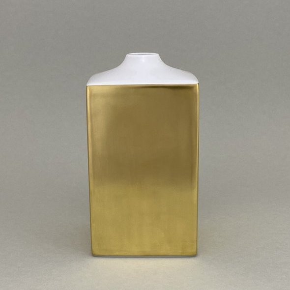 Vase, eckig, Form "MEISSEN® Cosmopolitan", Gold