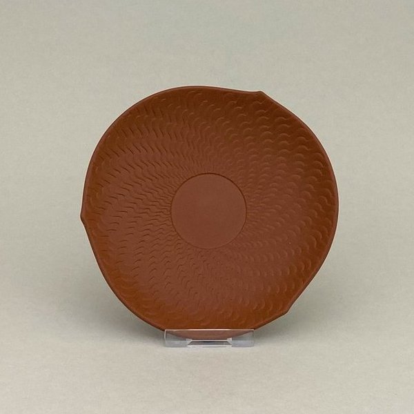 Schälchen, Form "Wellenspiel Relief", Böttgersteinzeug, Ø 12,5 cm