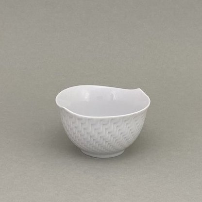 Kopchen,  Form "Wellenspiel Relief", Weiß, H 4,9 cm