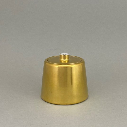 Zuckerdose, Form "MEISSEN® Cosmopolitan", Gold, Ø 8,5 cm