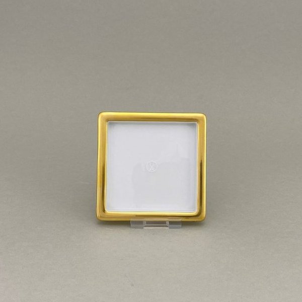 Platte, Form "MEISSEN® Cosmopolitan", Gold, 9 x 9 cm