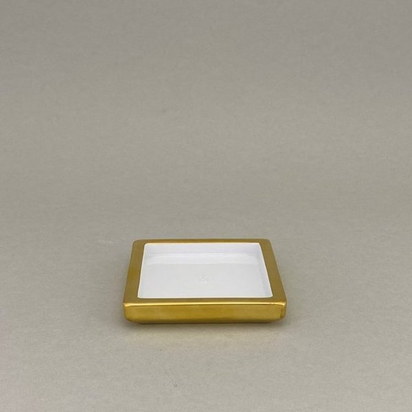 Platte, klein, Form "MEISSEN® Cosmopolitan", Gold, 9 x 9 cm