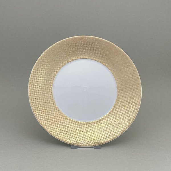 Vorspeise- & Dessertteller, flach, Form "MEISSEN® Cosmopolitan", Mesh, gold, Ø 22,5 cm