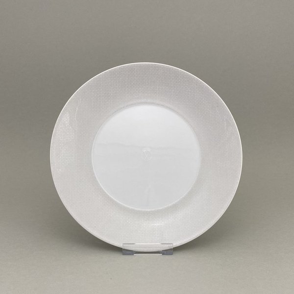Vorspeise- & Dessertteller, flach, Form "MEISSEN®  Cosmopolitan", Mesh, weiß, Ø 22,5 cm