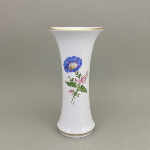 Vase, Vintage Blume 2,  Hauptblume Motiv "Bandwinde", Goldrand