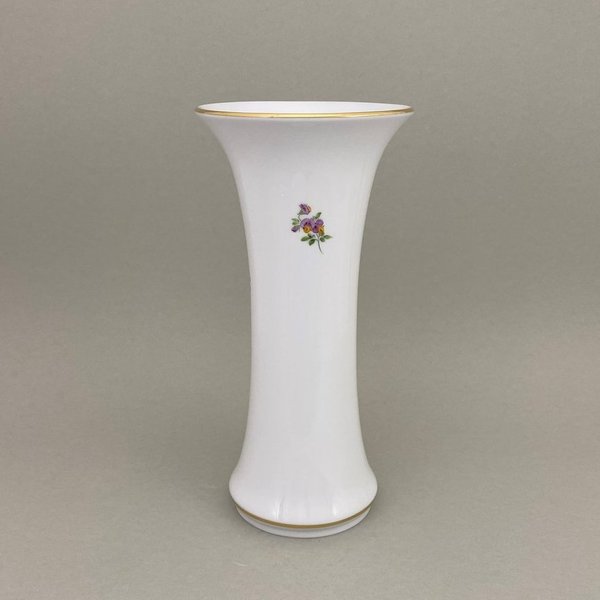 Vase, Vintage, Blume 2,  Motiv Bandwinde, Goldrand