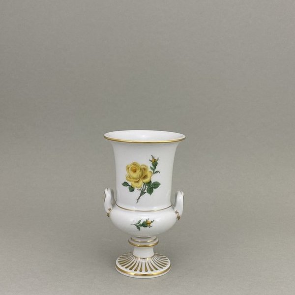 Vase, klein, Gelbe Rose, Amphore