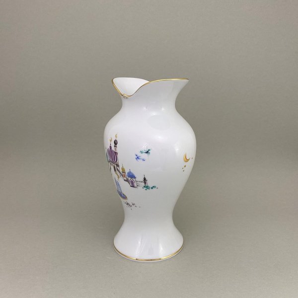 Vase, herzförmig, lim., "1001 Nacht", H 26 cm