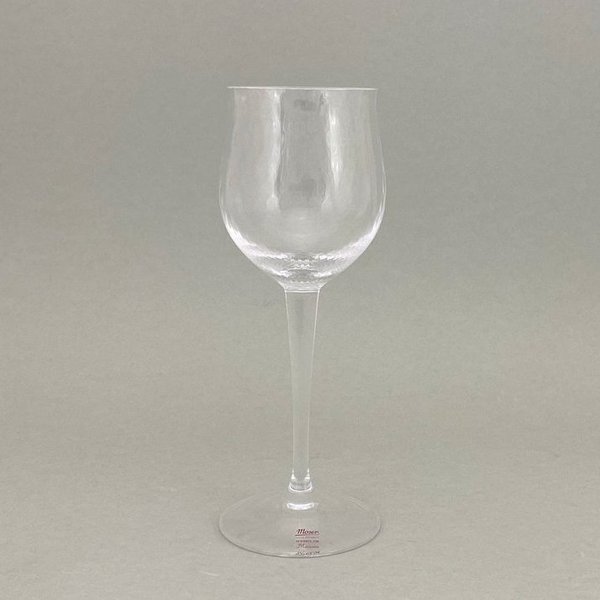 Weinglas Moser-Kristall, Form "Wellenspiel", weiß