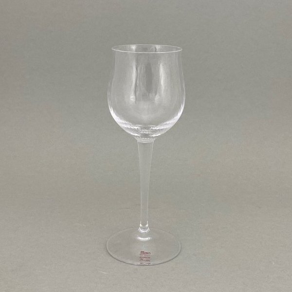 Weinglas Moser-Kristall, Form "Wellenspiel", weiß