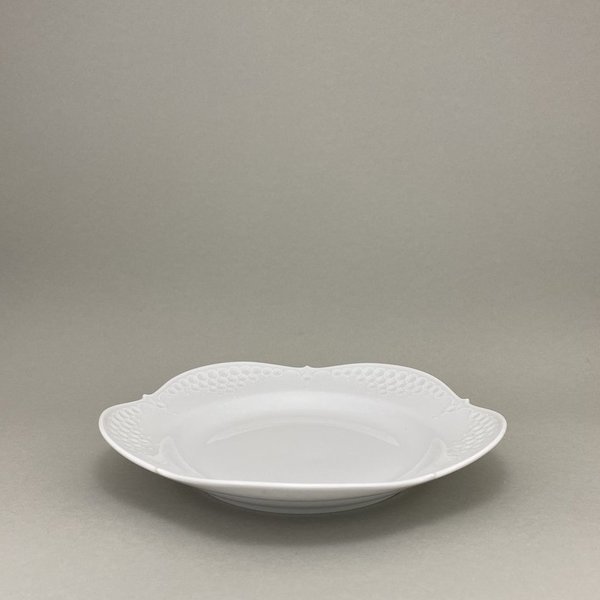 Speiseteller,  Form "Großer Ausschnitt, Relief", Weiß, ø 26 cm, 2. Wahl