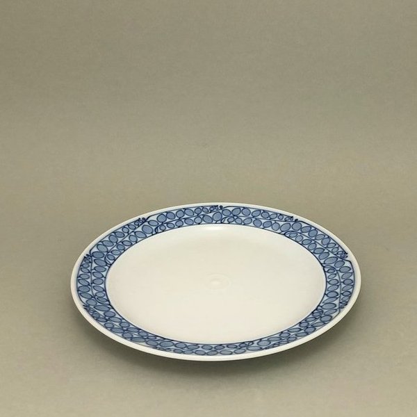 Vorspeise- & Dessertteller, Form "Perle", Blaue Rispe nach Riemerschmid, kobaltblau, ø 21 cm