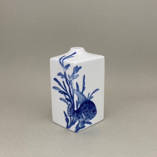 Vase, Form "Meissen Cosmopolitan", Blue Treasures, Motiv "Fisch", H 15,5 cm
