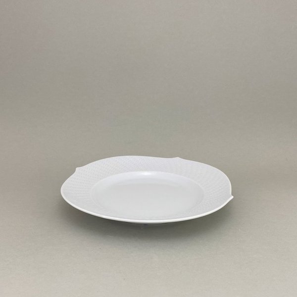 Vorspeise- & Dessertteller, Form "Wellenspiel Relief", Weiß, ø 22,5 cm
