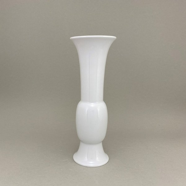 Vase mit Belag Wein, Weiß, H 27 cm
