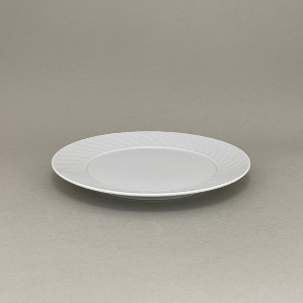 Vorspeise- & Dessertteller, "No. 41 Wellenspiel Relief", Weiß, Ø 22 cm