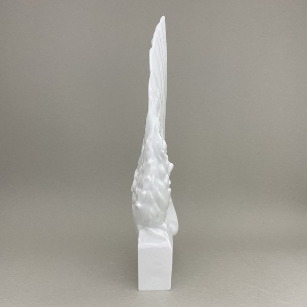 Figur Schwinge groß, Weiß, H 39 cm