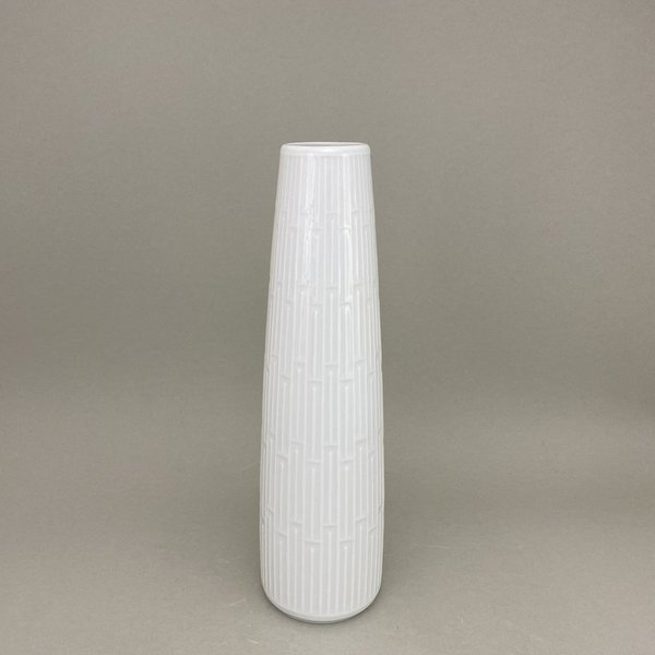 Vase, Weiß, H 31,5 cm