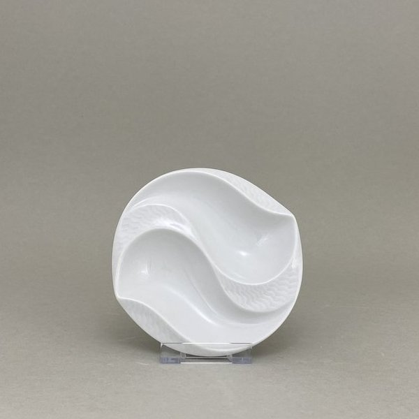 Soßenschale, Form "Wellenspiel Relief", Weiß, ø12,5 cm