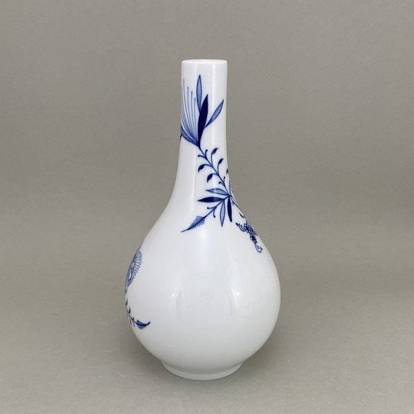 Vase, Zwiebelmuster "Style" kobaltblau, weißer Rand, H 24,5 cm