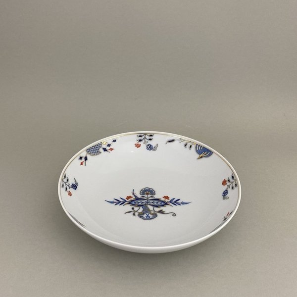 Salat- & Pastateller, Noble Blue, Noble Blue, Zwiebelkante, Doppelblatt, Form "I-Foem", Ø 22,5 cm