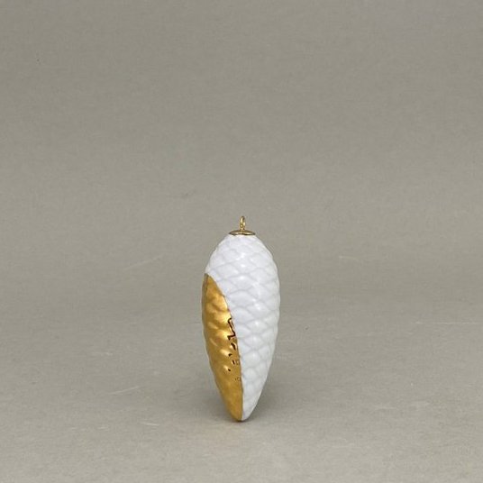 Tannenzapfen, Goldpunkt H 8,5 cm