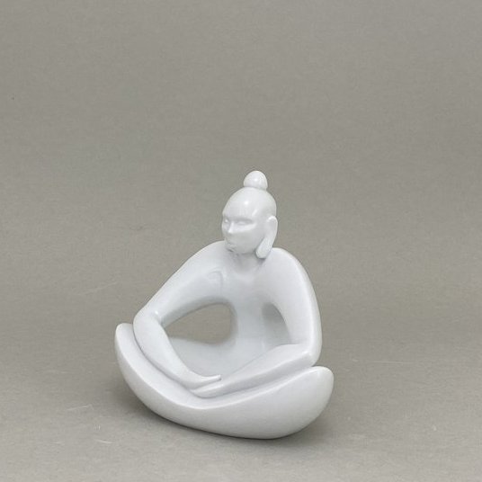 Buddha, Weiß, H 11,5 cm