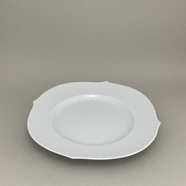 Speiseteller, Form "Wellenspiel Relief", Weiß, Ø 28,5 cm